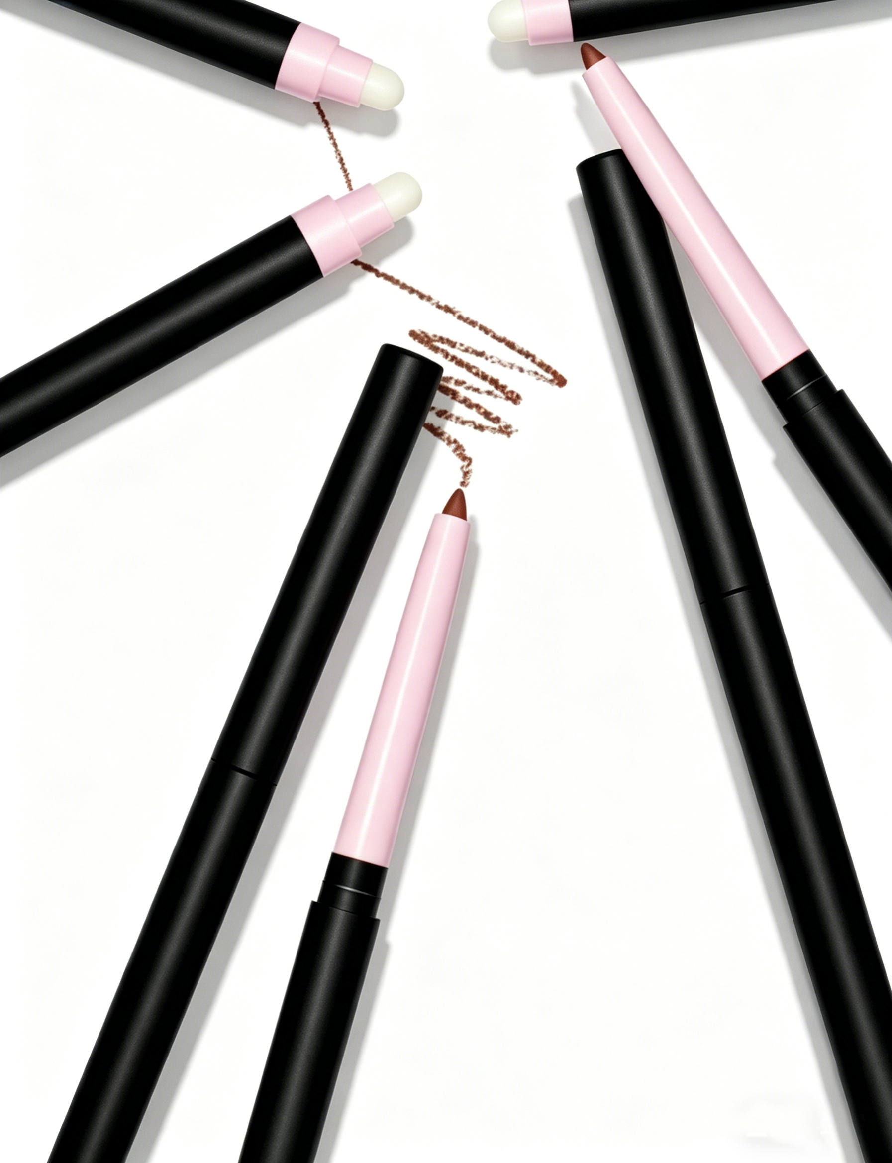 Retractable Dual-Ended Lip Brush (for Lip Liner and Lipstick)