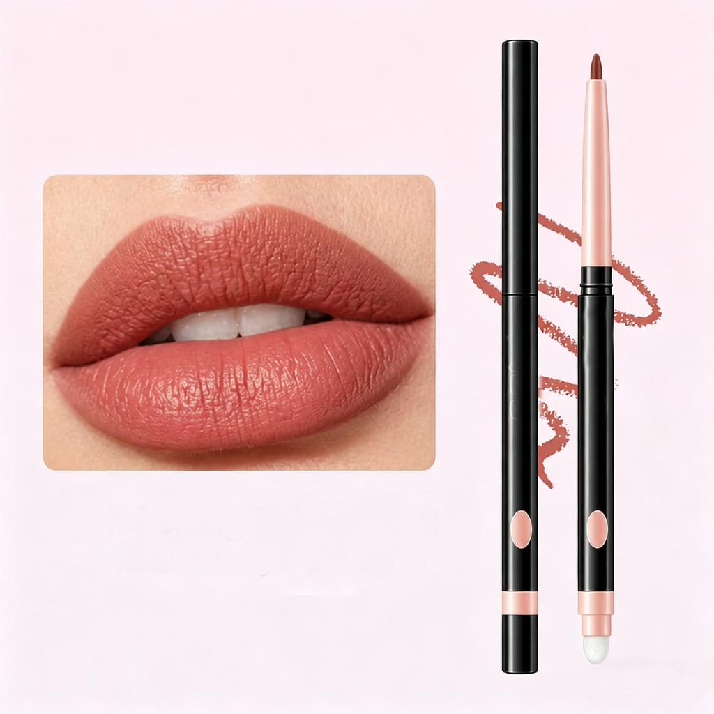 Retractable Dual-Ended Lip Brush (for Lip Liner and Lipstick)