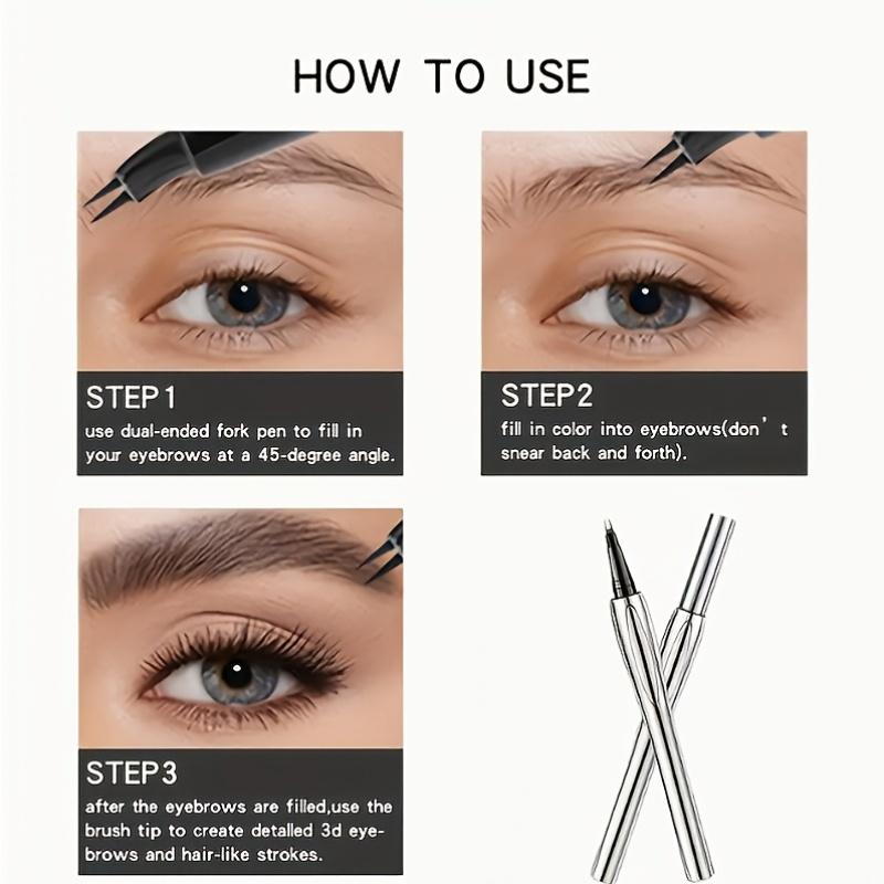 Double-ended eyebrow pencil