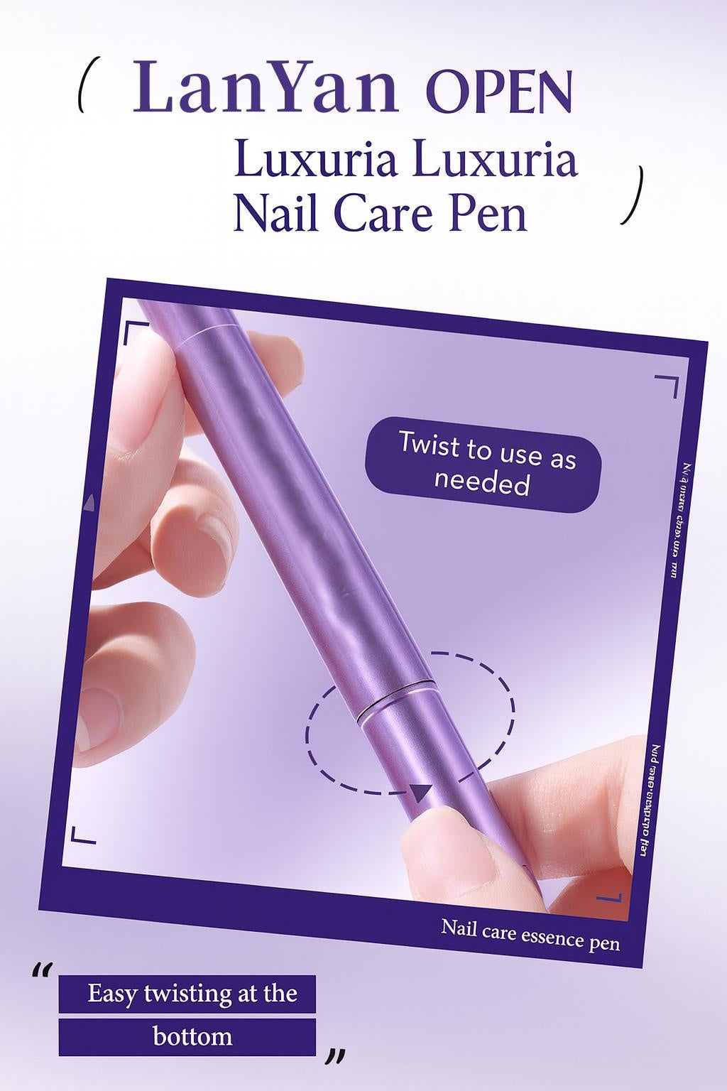 Nail Repair Essence Pen – Moisturizing, Strengthening & Shine-Boosting Nail Care